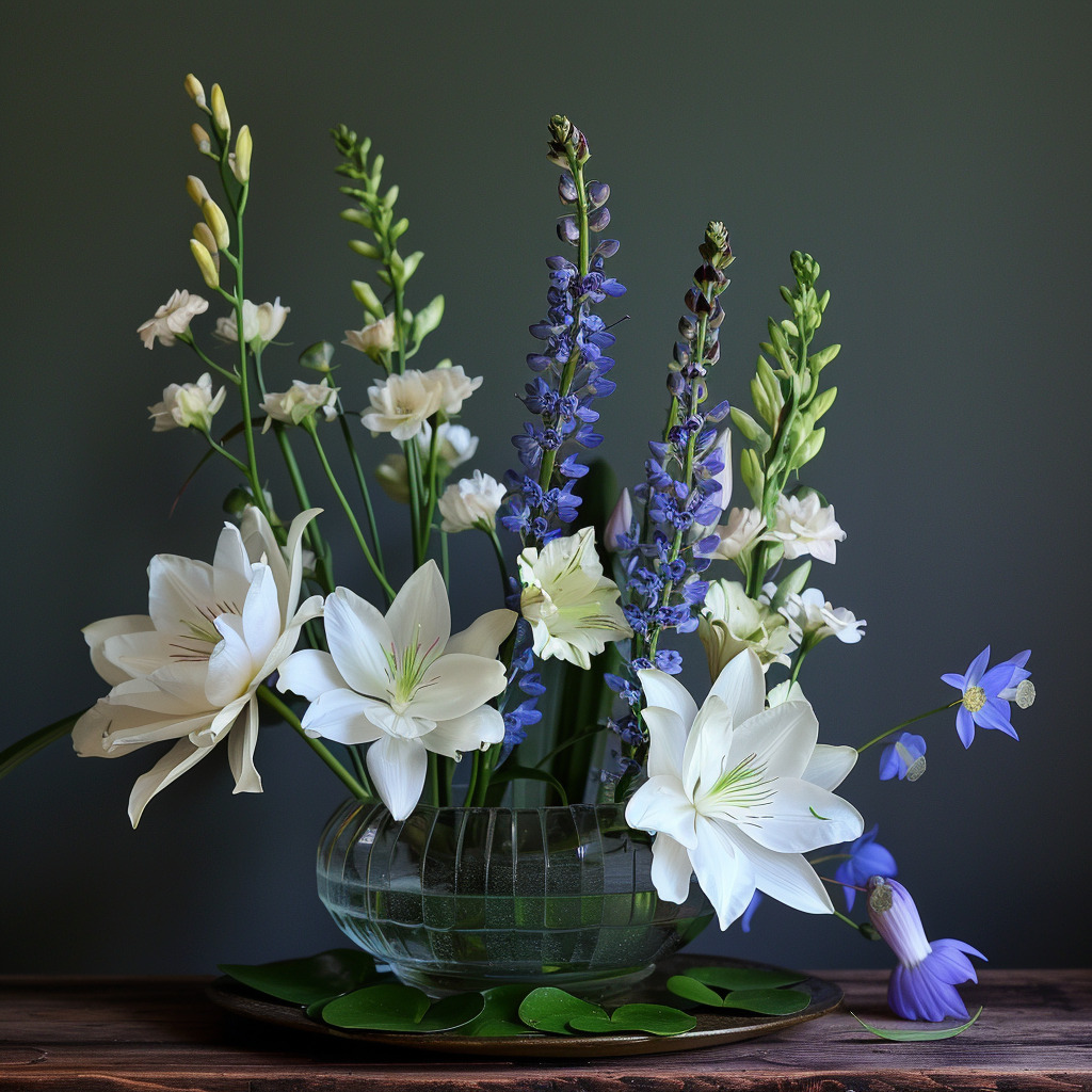 water lily and larkspur july birth month flowers